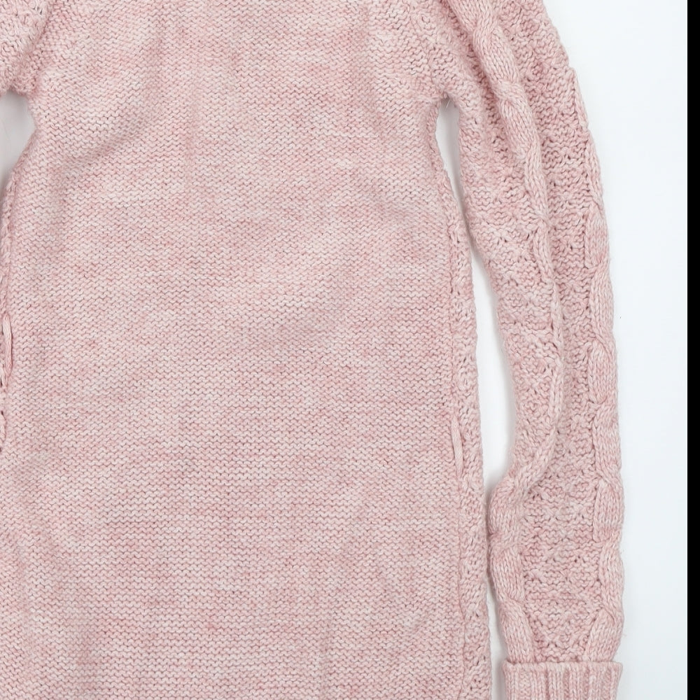 NEXT Girls Pink   Pullover Jumper Size 7 Years