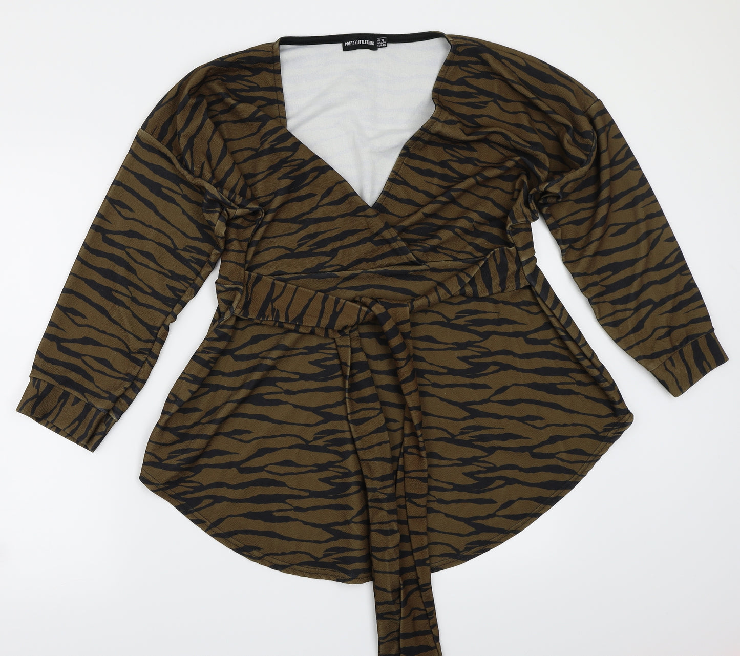 pretty little things Womens Brown Animal Print  A-Line  Size 18