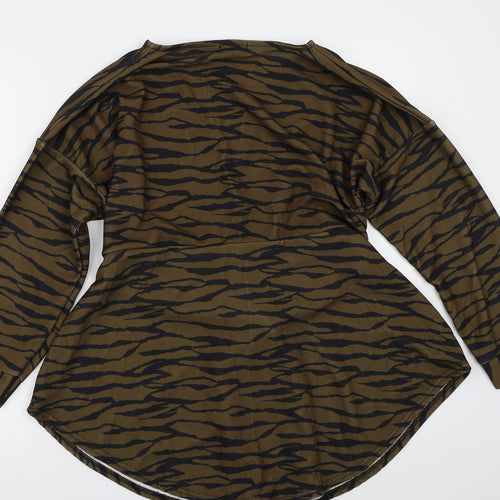 pretty little things Womens Brown Animal Print  A-Line  Size 18