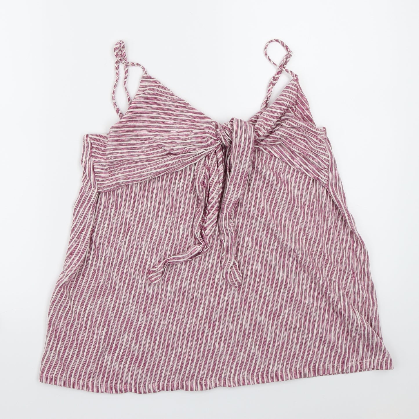 George Womens Purple Striped  Basic Tank Size 16