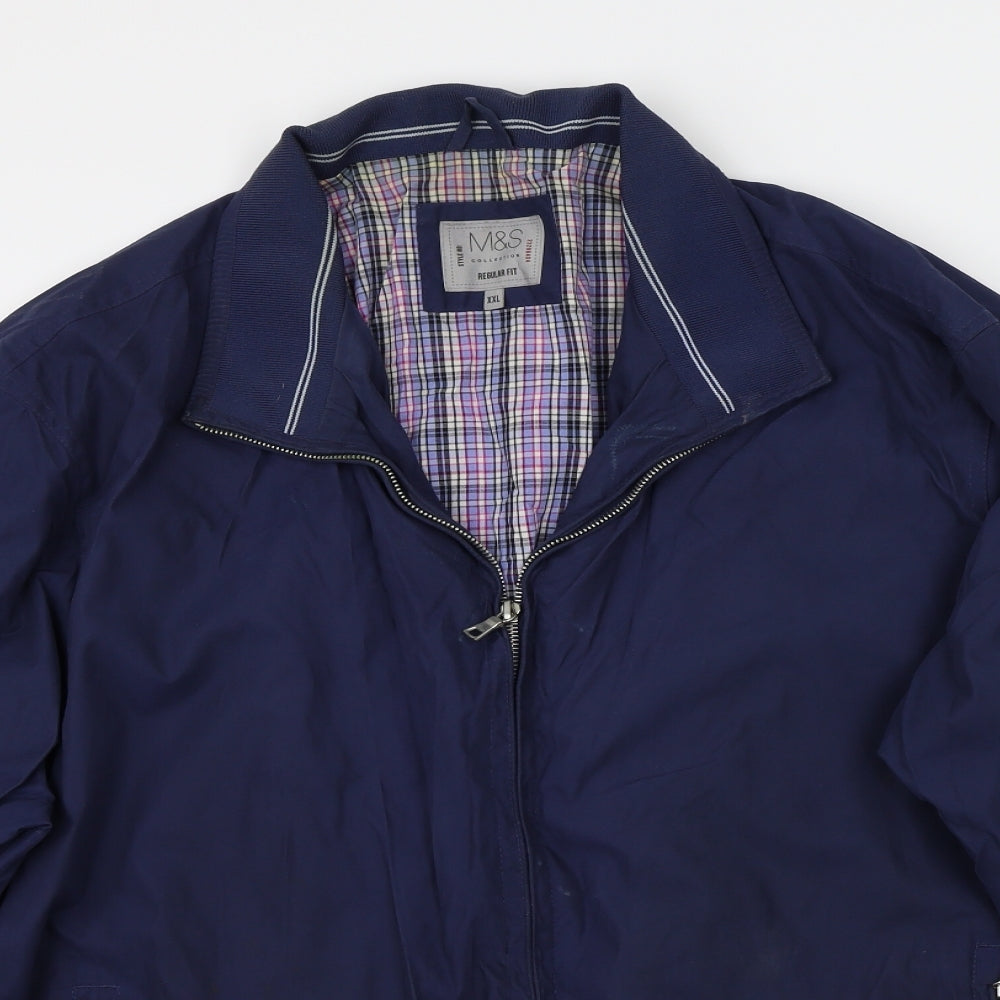 Marks and Spencer Mens Blue   Jacket Coat Size 2XL