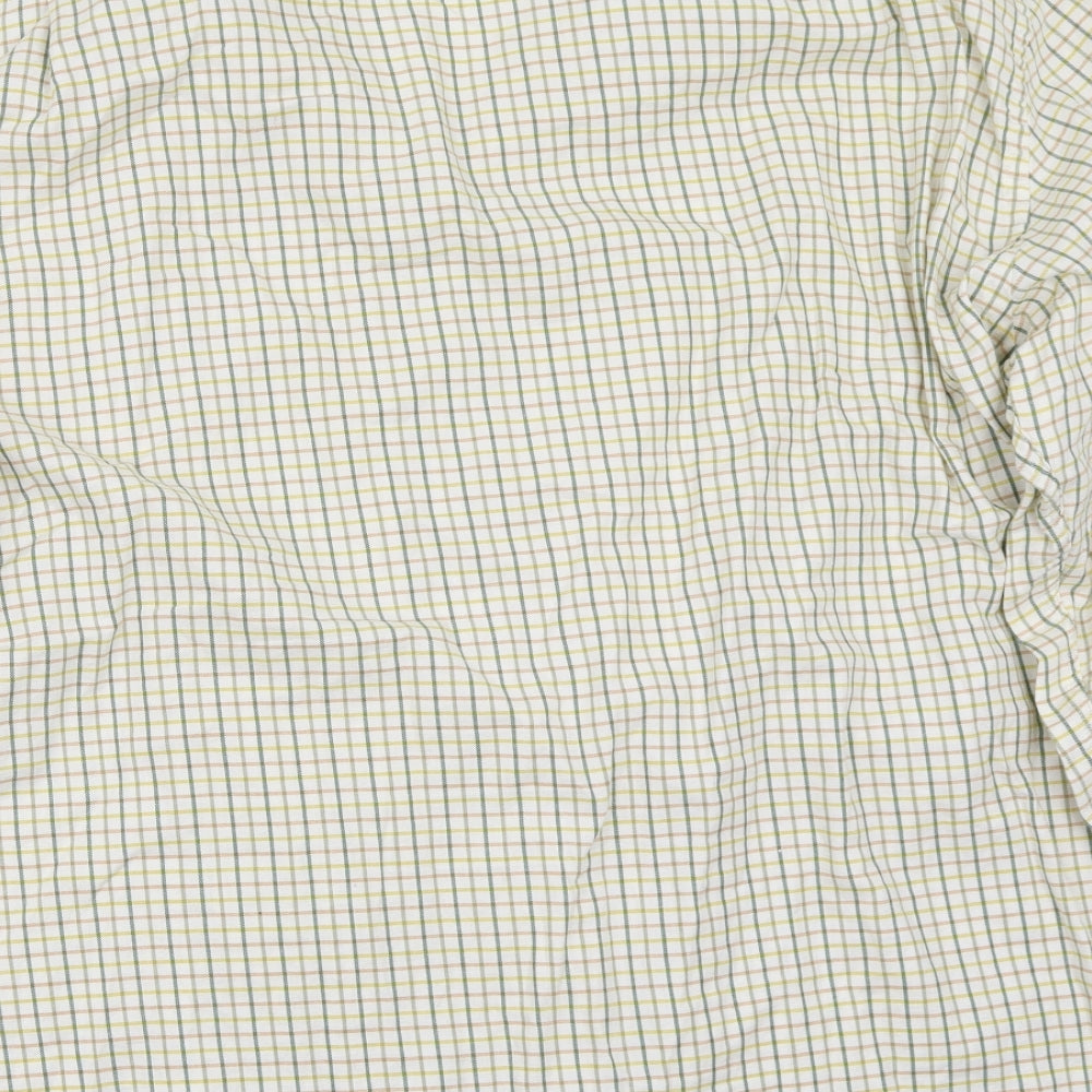 Rydale Mens Ivory Check   Button-Up Size 4XL
