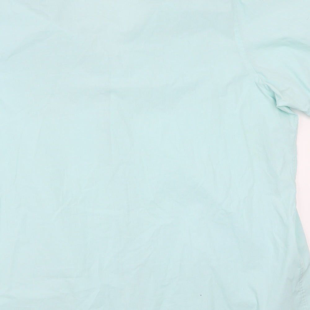 George Mens Blue    Button-Up Size 4XL