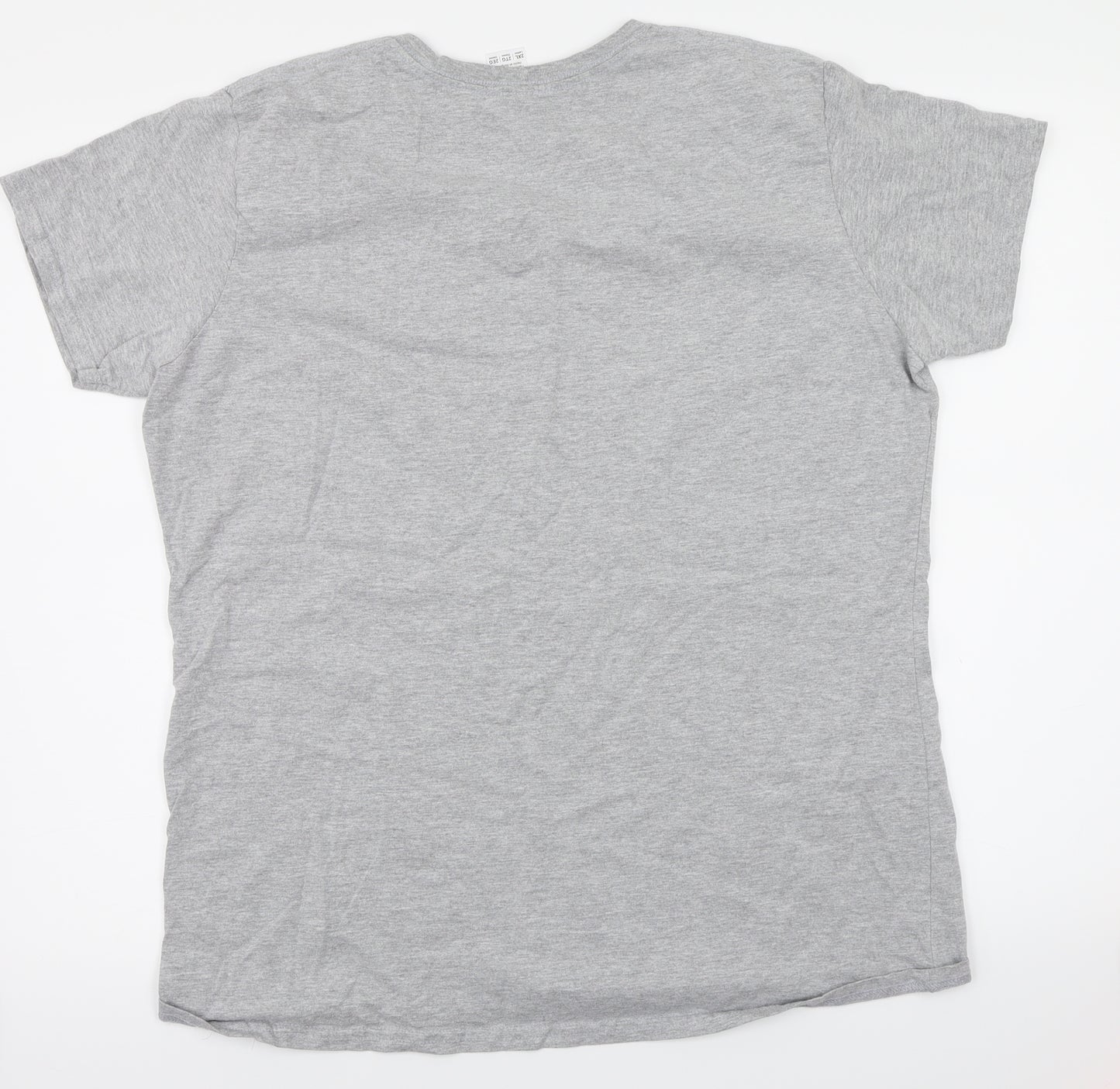 Gildan Womens Grey   Basic T-Shirt Size 2XL