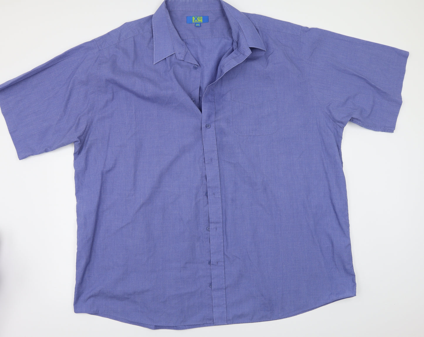 Mansize Mens Blue    Button-Up Size 3XL