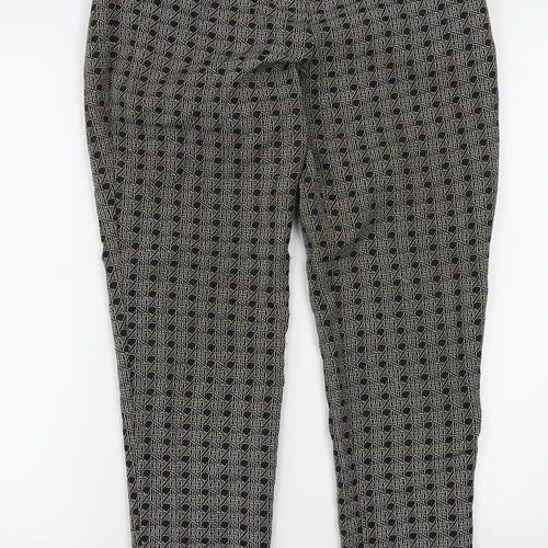 Oasis Womens Black   Trousers  Size 8 L27 in