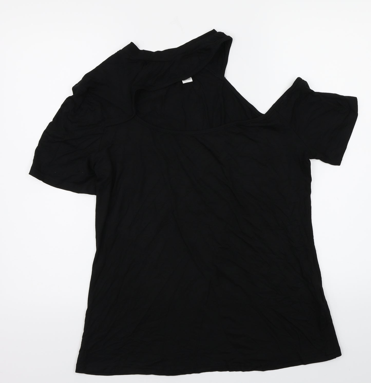 Preworn Womens Black   Basic T-Shirt Size XL