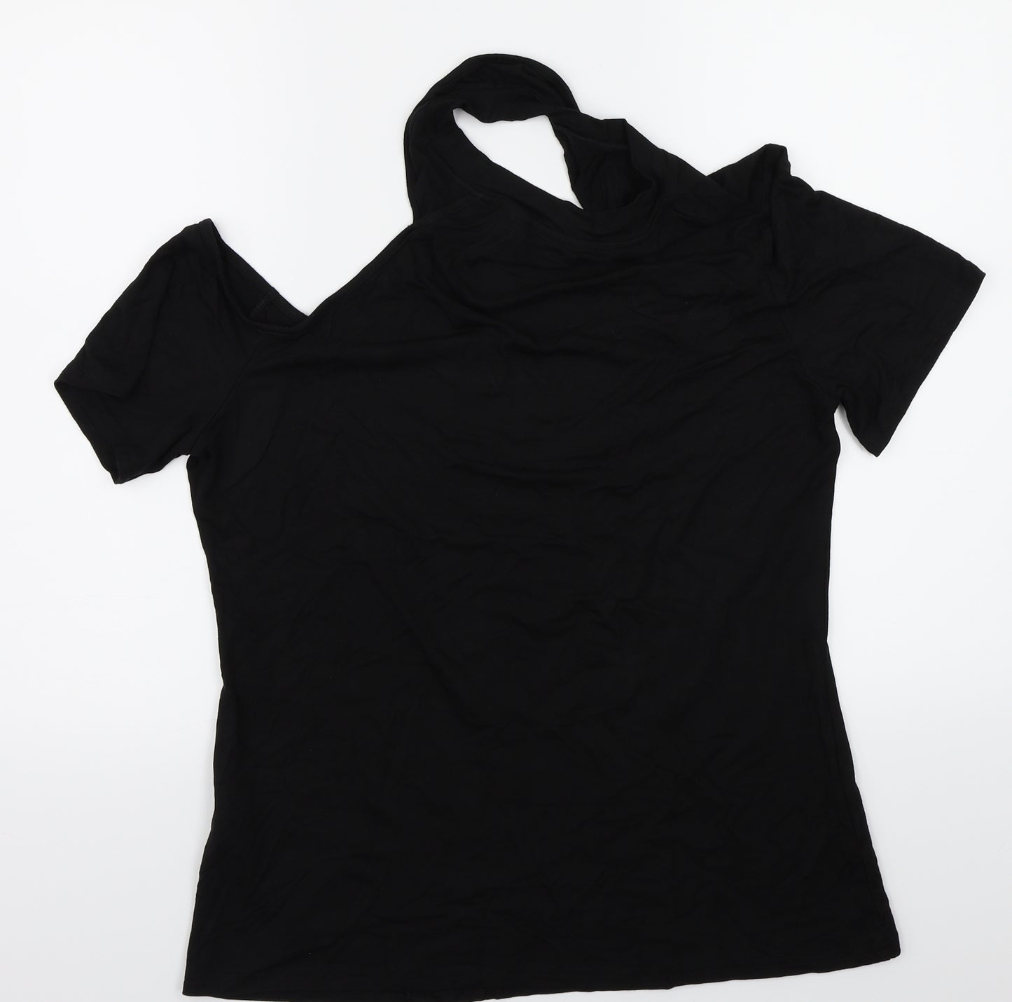 Preworn Womens Black   Basic T-Shirt Size XL