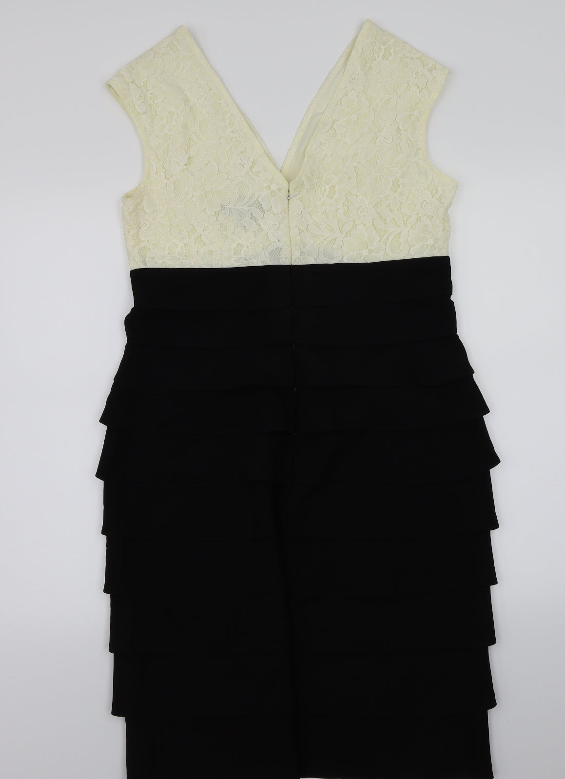 La Nouvelle Womens Black Floral  A-Line  Size 16