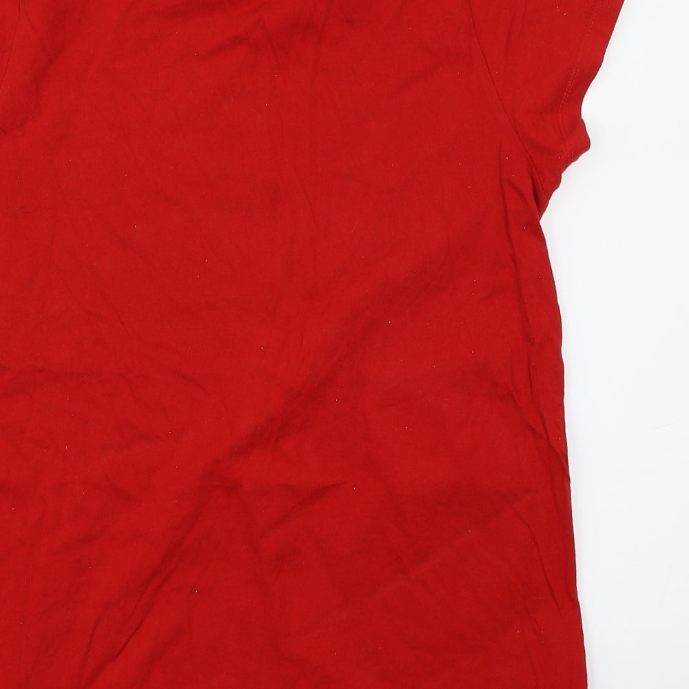 Minnie Girls Red   Basic T-Shirt Size 12-13 Years