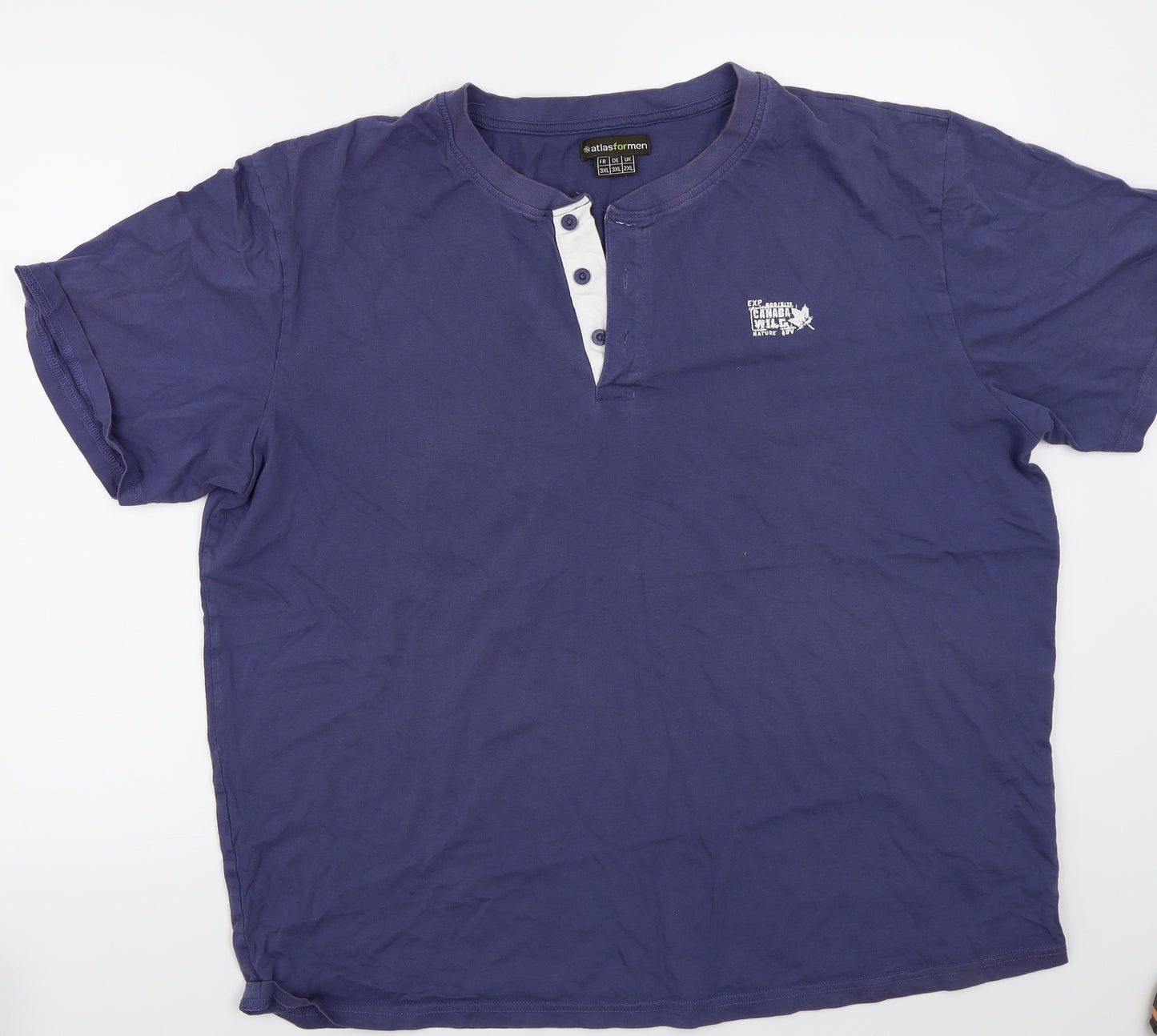 Atlas formen Mens Blue    T-Shirt Size 2XL