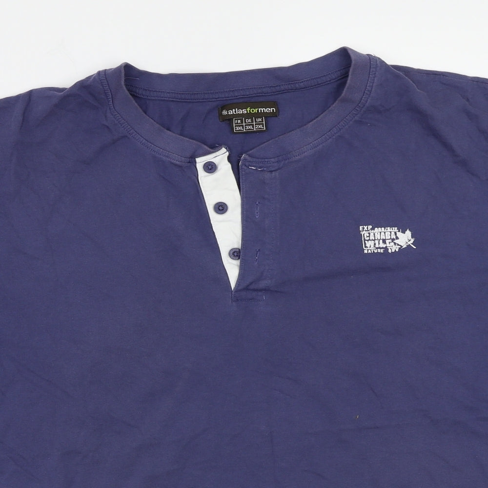 Atlas formen Mens Blue    T-Shirt Size 2XL