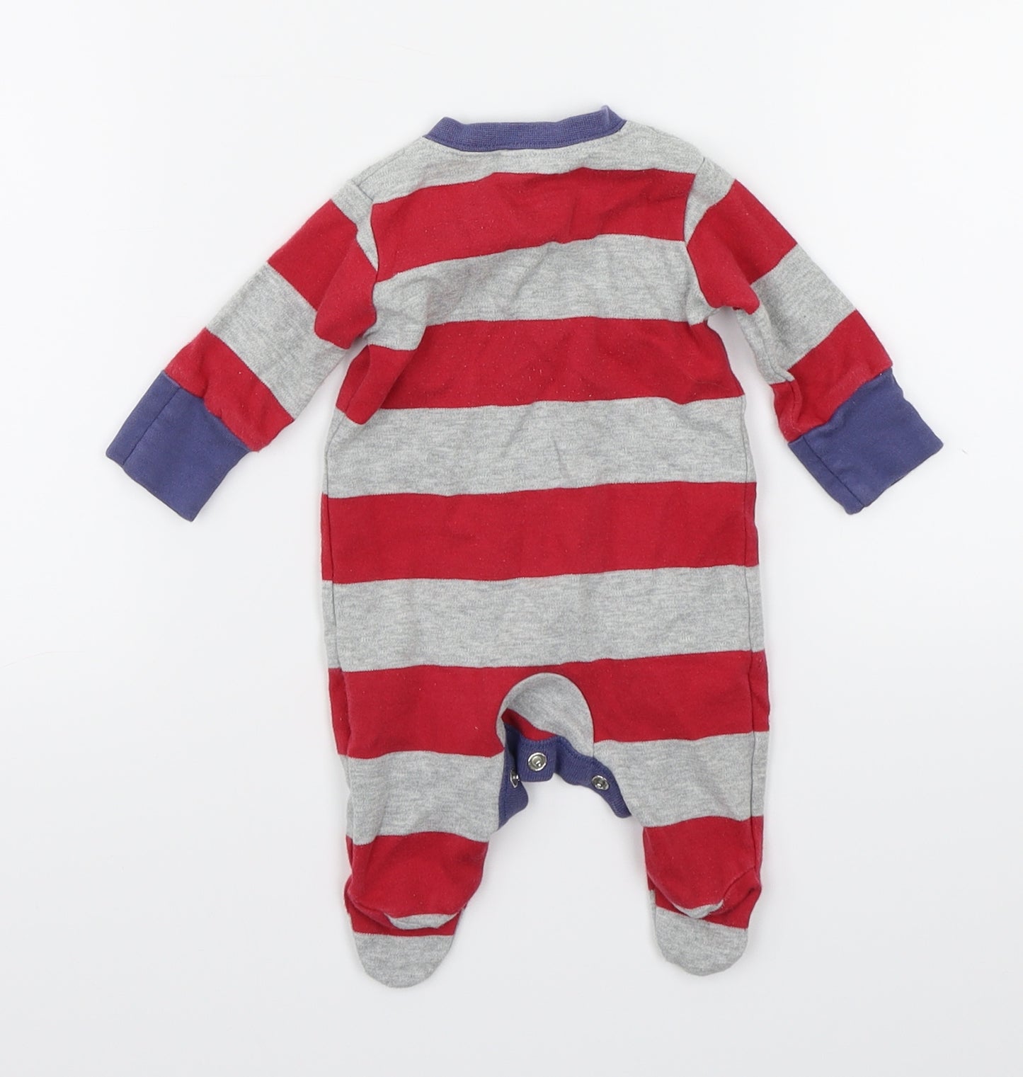 NEXT Baby Grey Striped  Babygrow One-Piece One Size