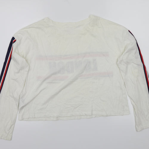 H&M Girls Ivory   Basic T-Shirt Size 14 Years