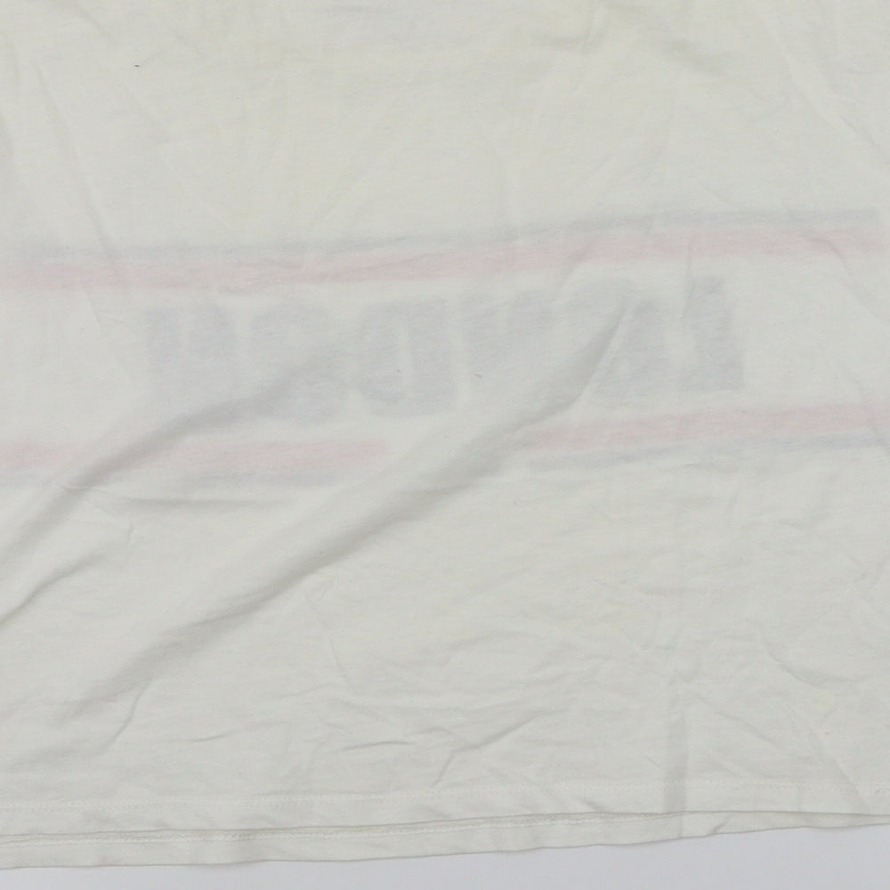 H&M Girls Ivory   Basic T-Shirt Size 14 Years