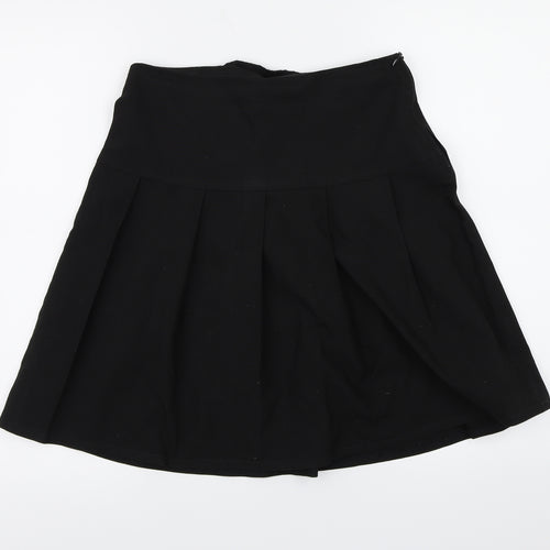 Marks and Spencer Girls Black   A-Line Skirt Size 12 Years