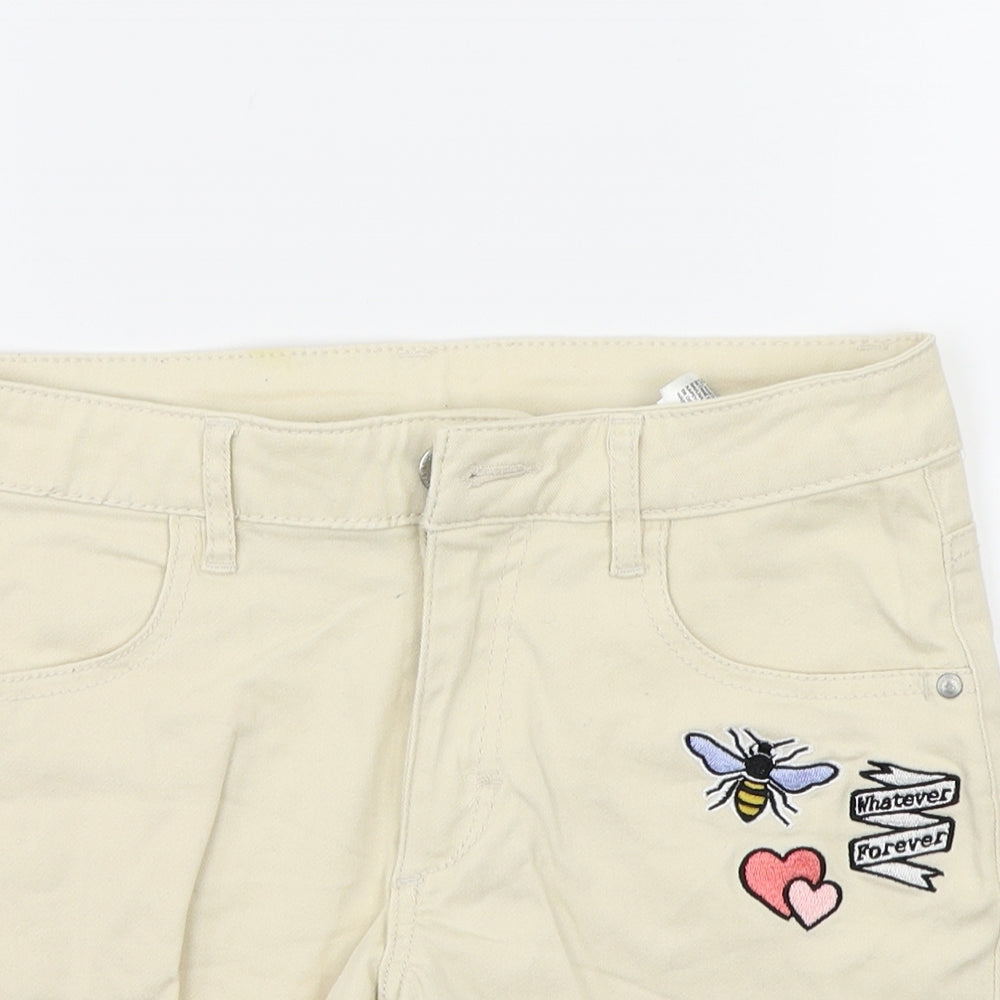 H&M Girls Beige   Bermuda Shorts Size 12 Years
