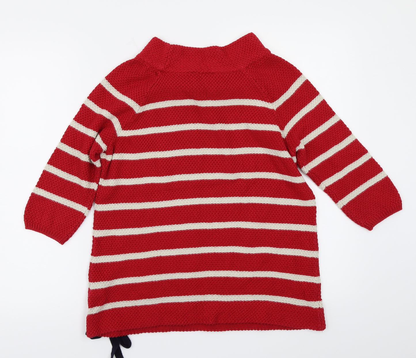Per Una Womens Red Striped  Pullover Jumper Size 10