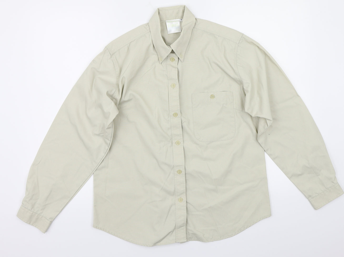 scoul days Womens Beige   Basic Button-Up Size M