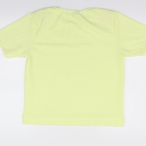 Pure & Natural Womens Yellow   Basic T-Shirt Size 14