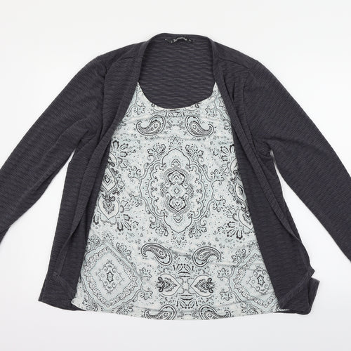 Bonmarché Womens Grey   Pullover Jumper Size 14