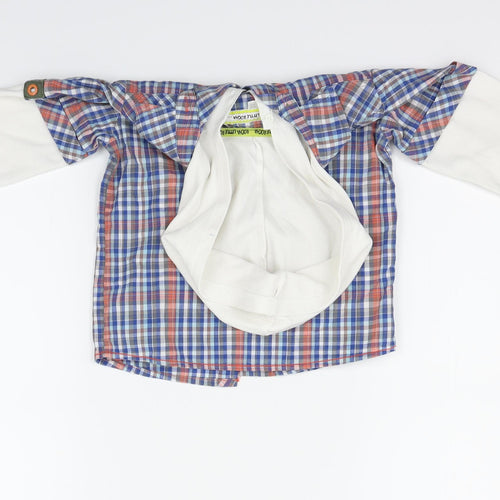 Rocha John Rocha Girls Blue Check  Jacket  Size 4-5 Years