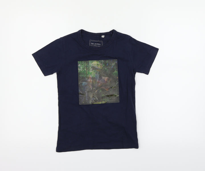 Blue Zoo Boys Blue Basic T-Shirt Size 5-6 Years - DINOSAUR