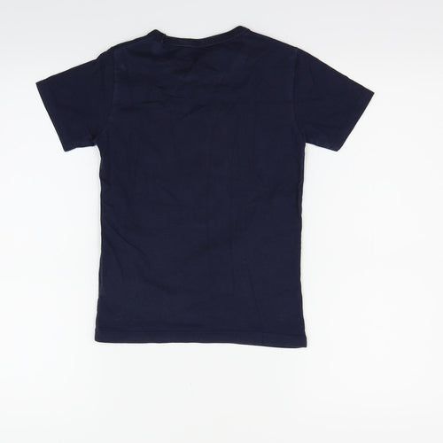 Blue Zoo Boys Blue   Basic T-Shirt Size 5-6 Years  - DINOSAUR