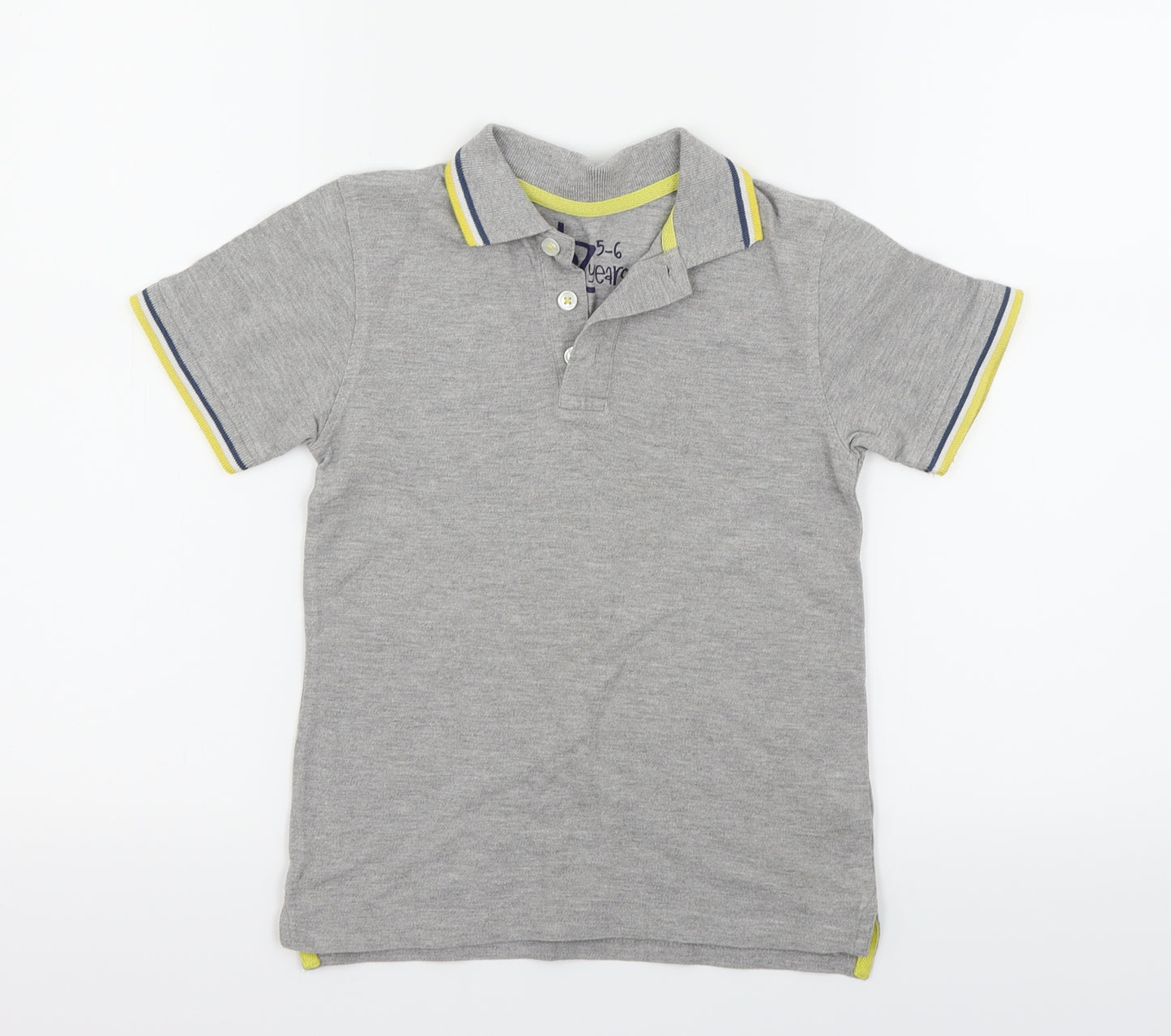 Debehams Girls Grey   Basic T-Shirt Size 5-6 Years