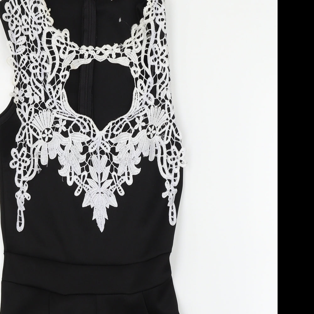 Boutique Womens Black   Jumpsuit One-Piece Size 8