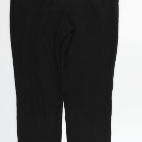 M&Co Womens Black   Trousers  Size 12 L31 in