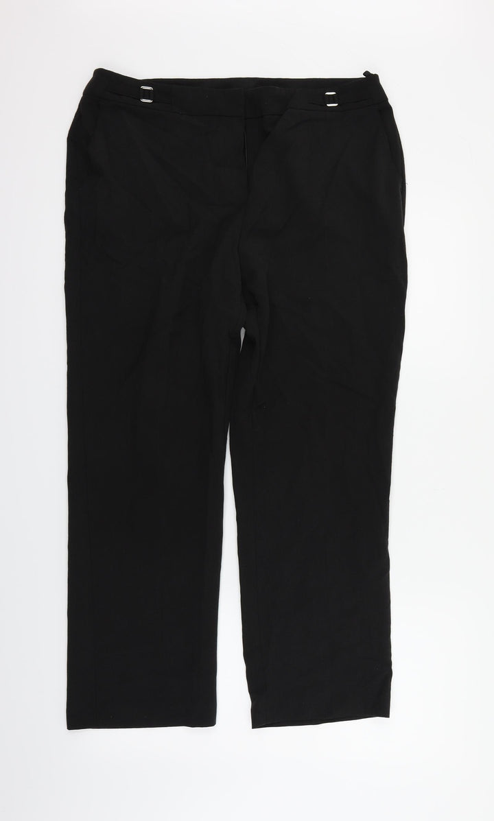 BHS Womens Black   Trousers  Size 14 L29 in