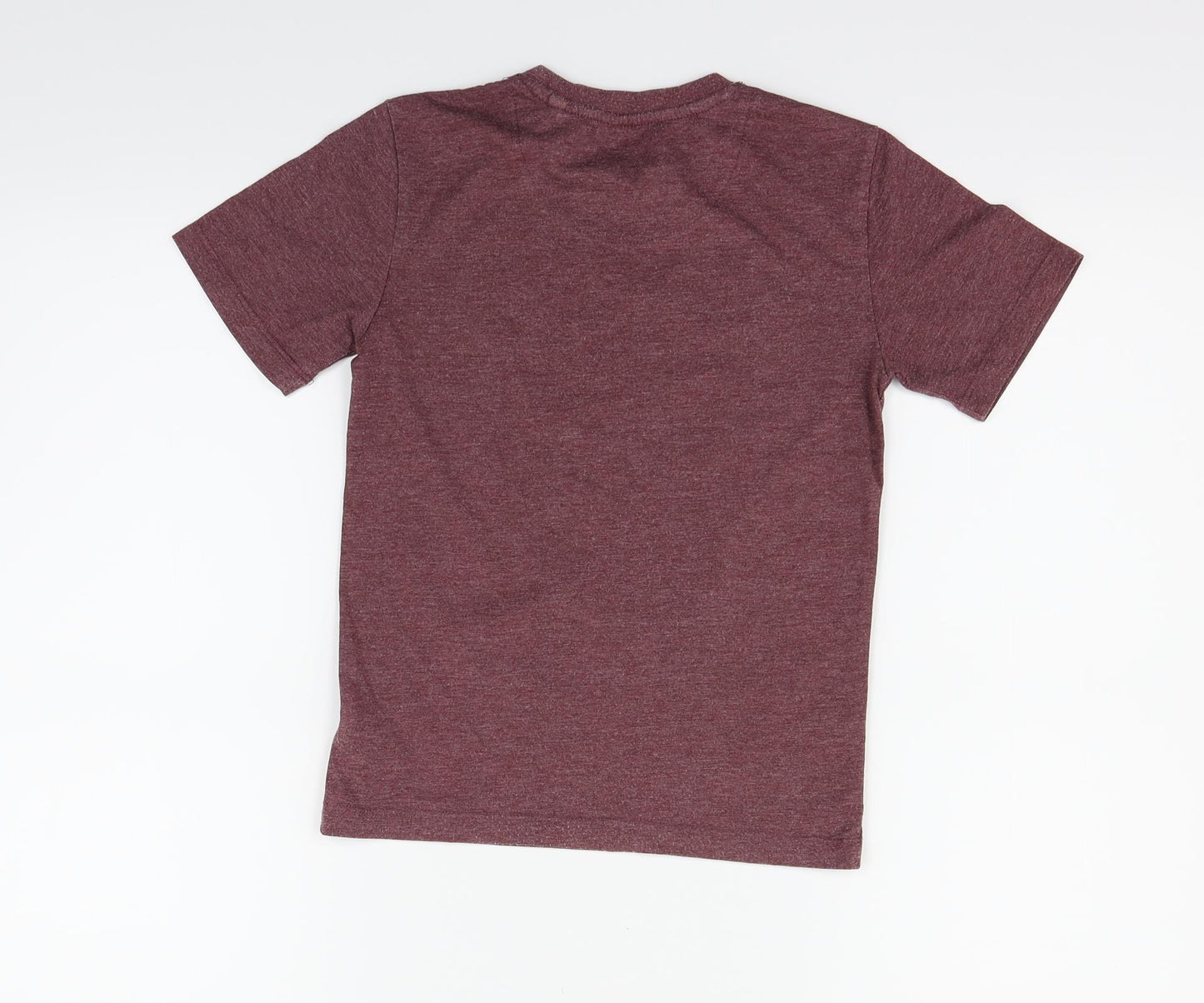 Debehams Girls Purple   Basic T-Shirt Size 6-7 Years  - DOG IN CAR