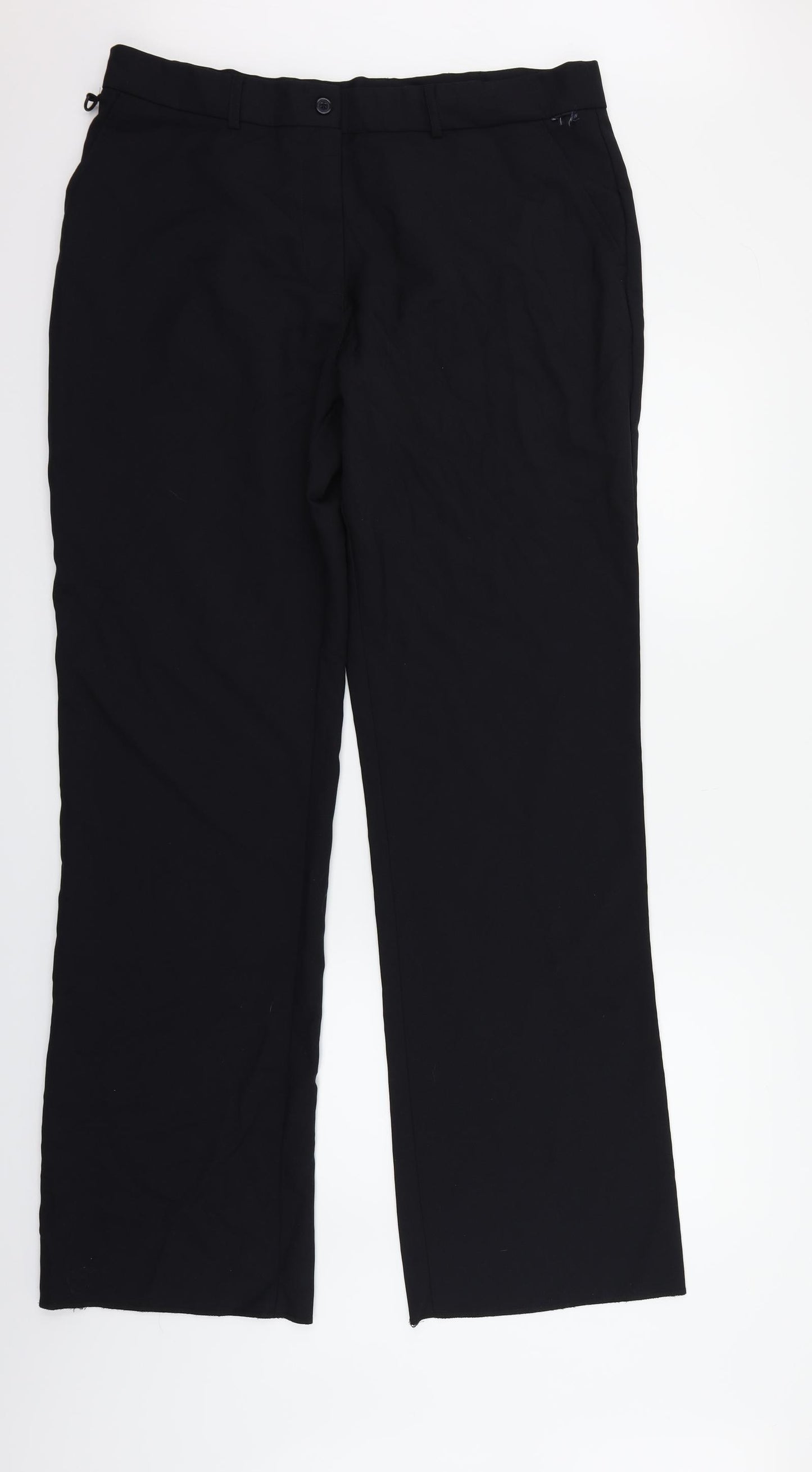 Preworn Mens Black   Trousers  Size 18 L35 in