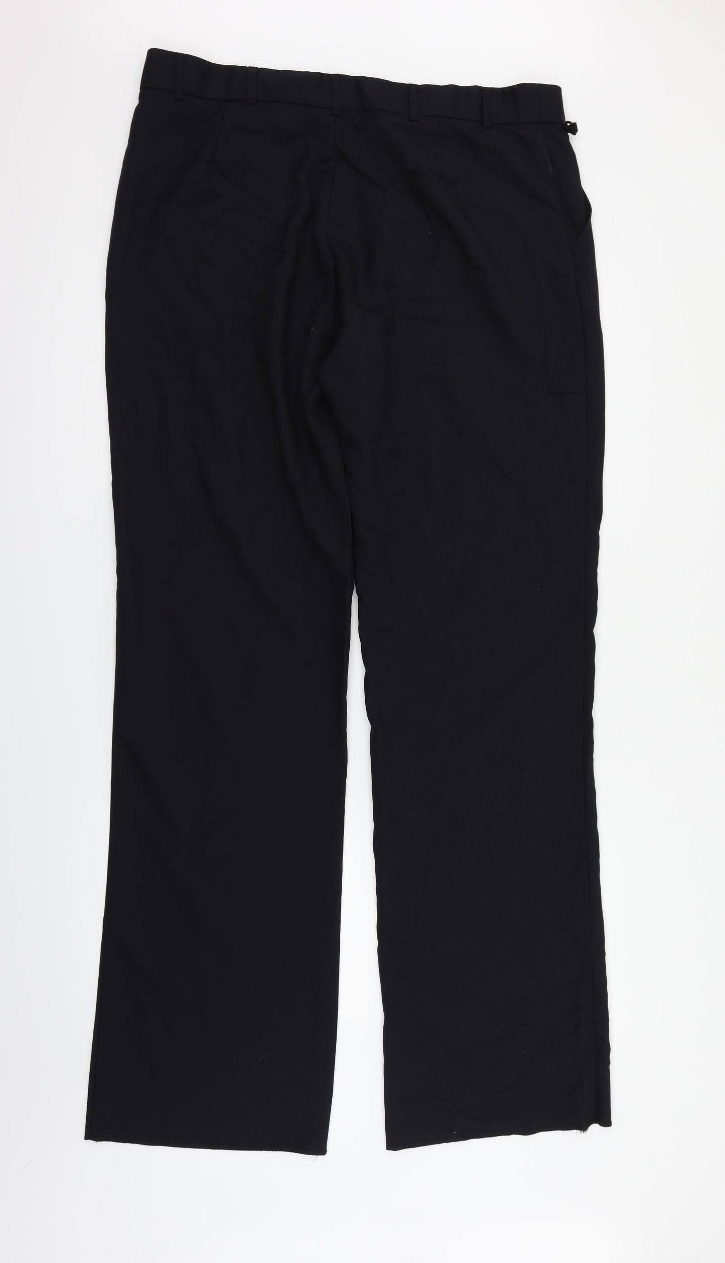 Preworn Mens Black   Trousers  Size 18 L35 in