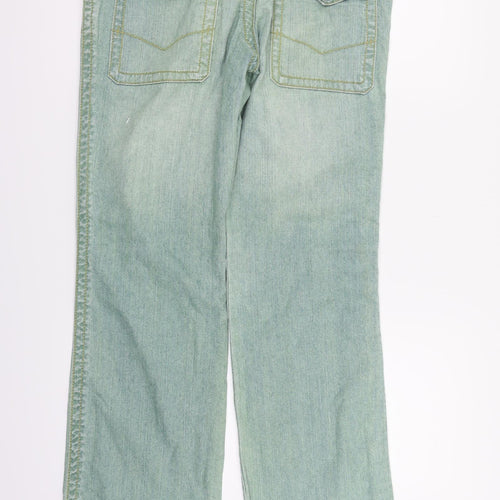 NEXT Womens Green   Straight Jeans Size 10 L31 in