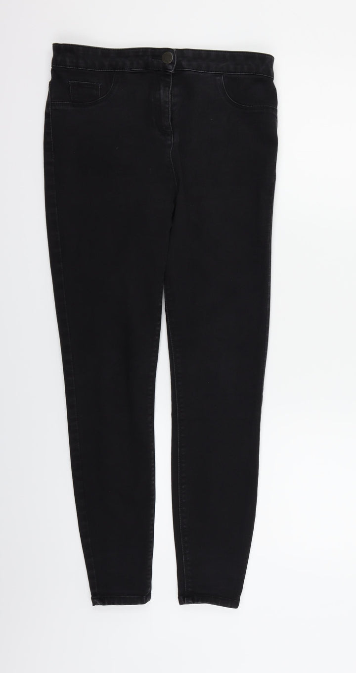 /Denim Womens Black Straight Jeans Size 12 L29 in