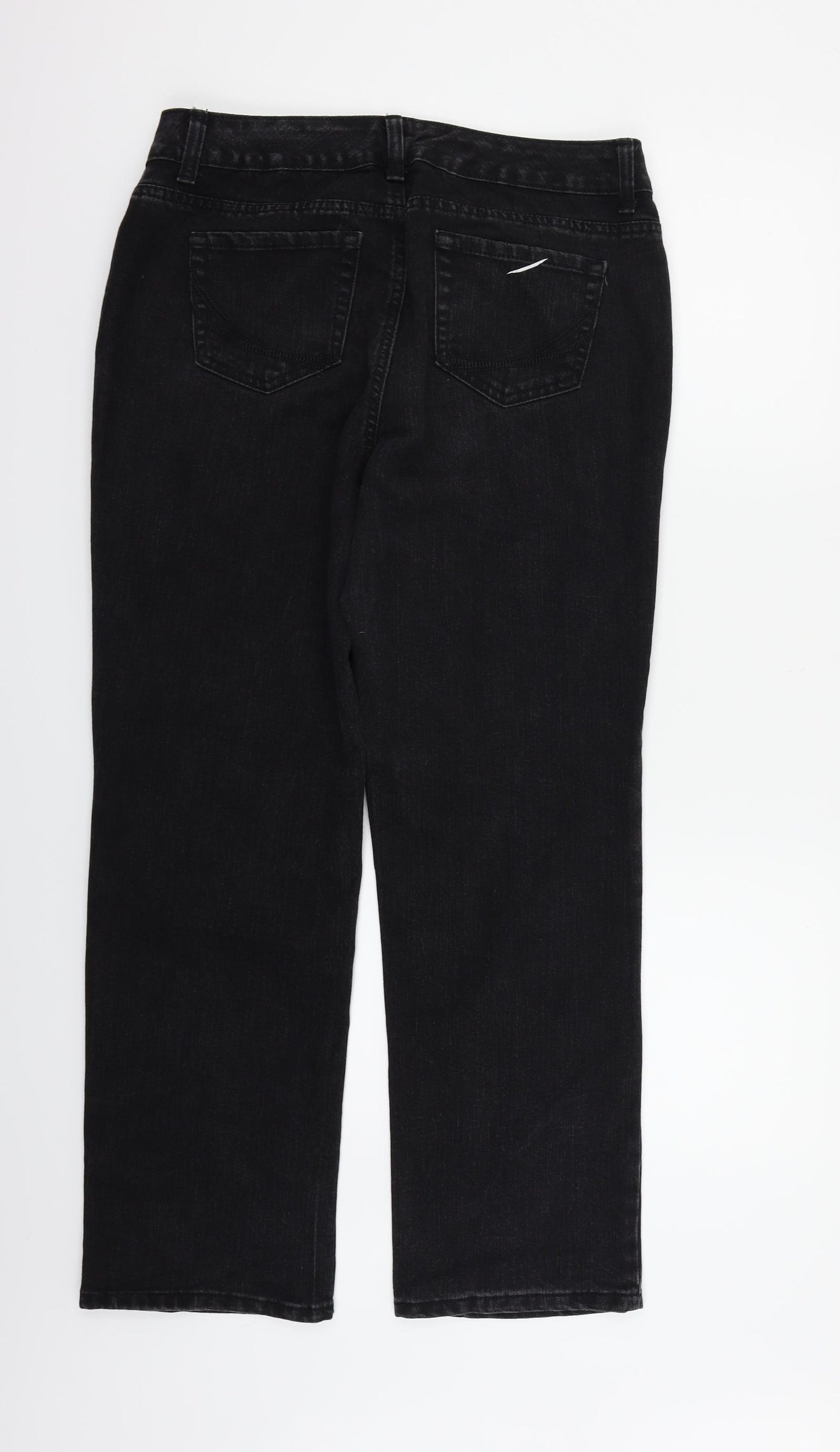 Sonoma Womens Black   Straight Jeans Size 12 L31 in
