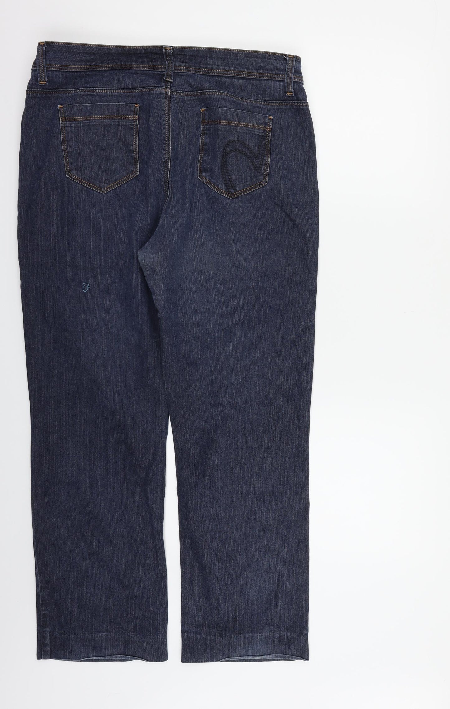 Per Una Womens Blue   Straight Jeans Size 14 L30 in