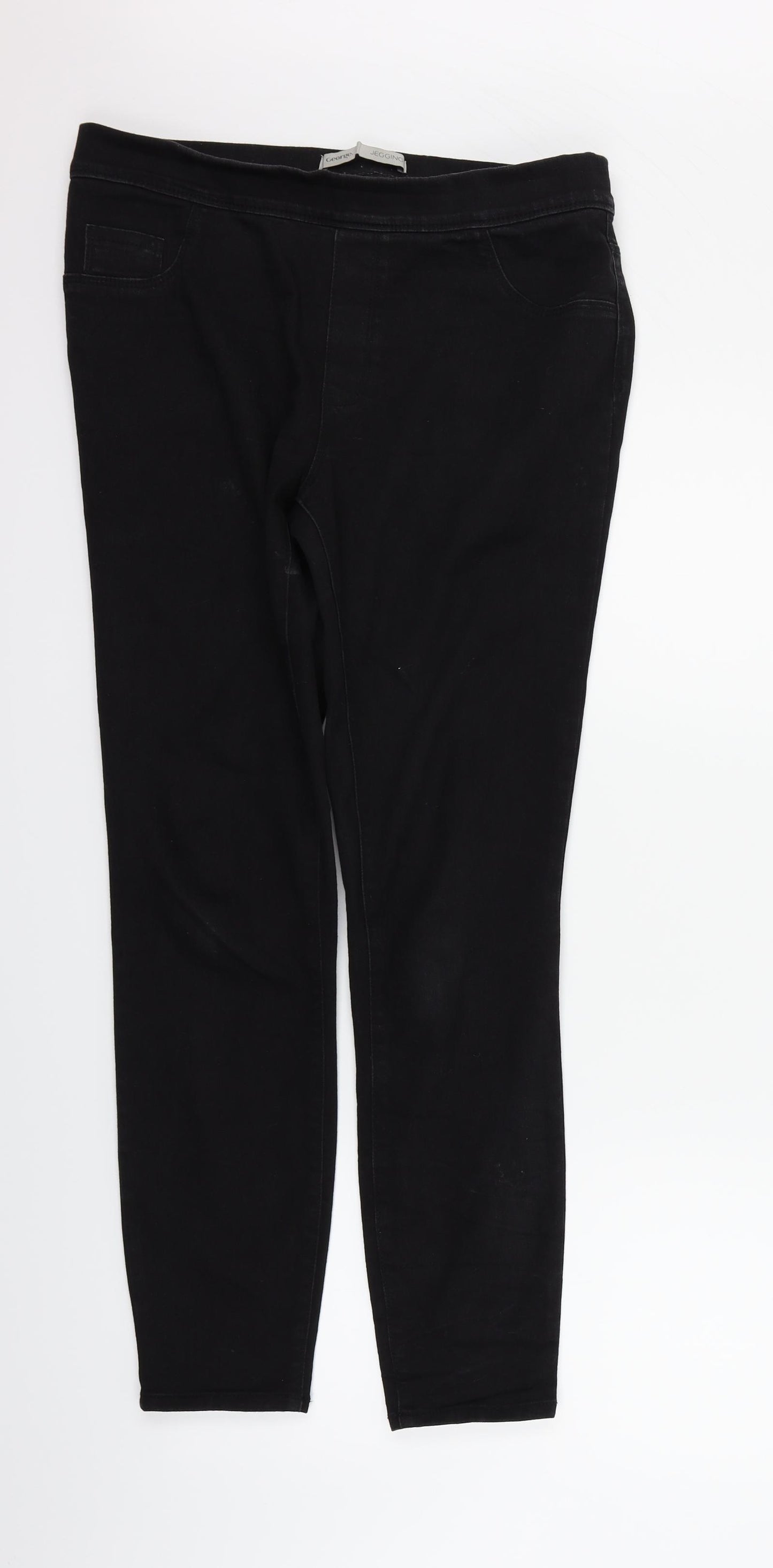 George Womens Black   Jegging Trousers Size 12 L30 in