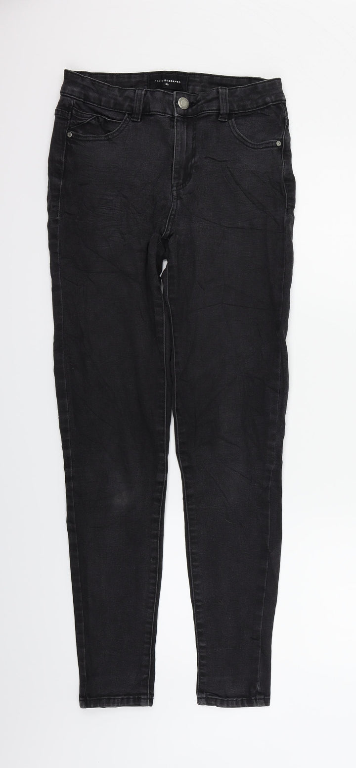 RESERVED Womens Black   Straight Jeans Size 38 in L32 in