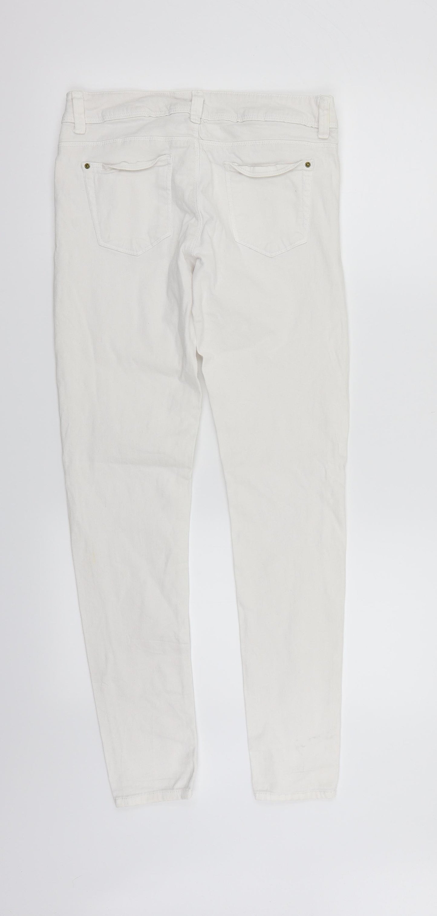 deniem & co Womens White   Skinny Jeans Size 8 L28 in