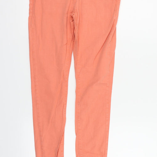 Jack Wills Womens Orange   Straight Jeans Size 26 in L32 in