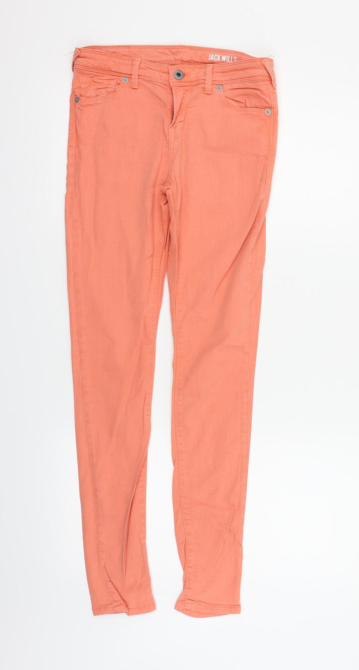 Jack Wills Womens Orange Straight Jeans Size 26 in L32 in