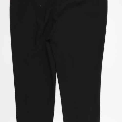 M&Co Womens Black   Trousers  Size 18 L26 in