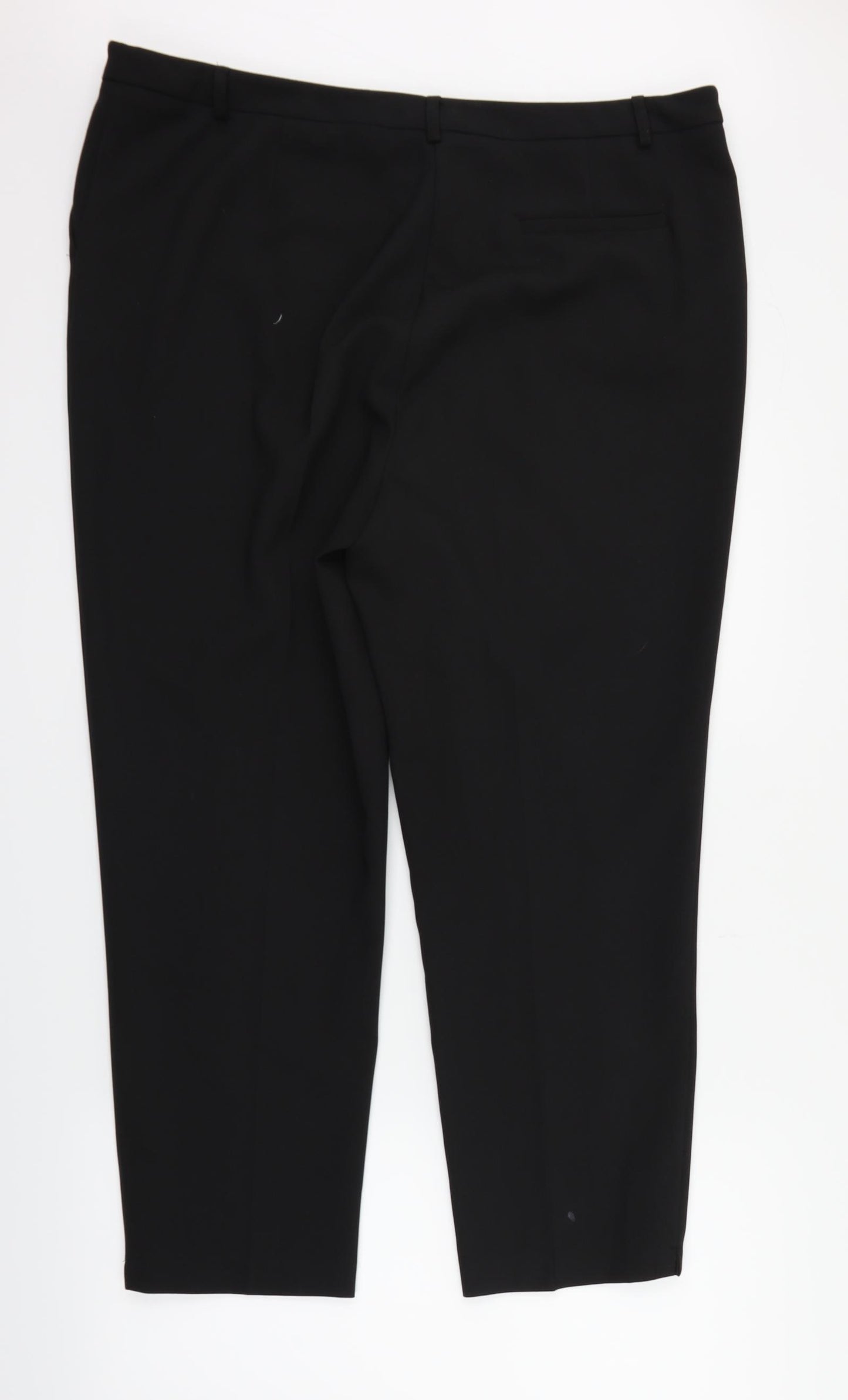 M&Co Womens Black   Trousers  Size 18 L26 in