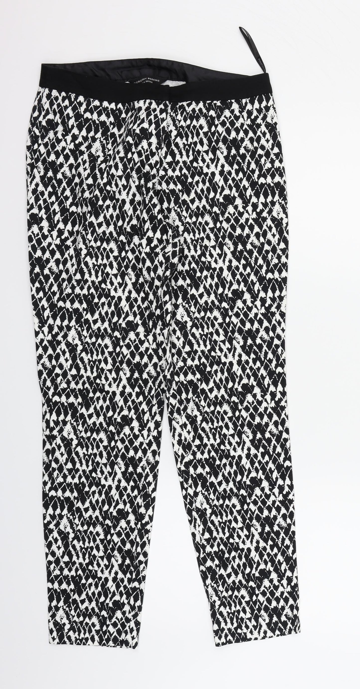 Dorothy Perkins Womens Black   Trousers  Size 8 L25 in