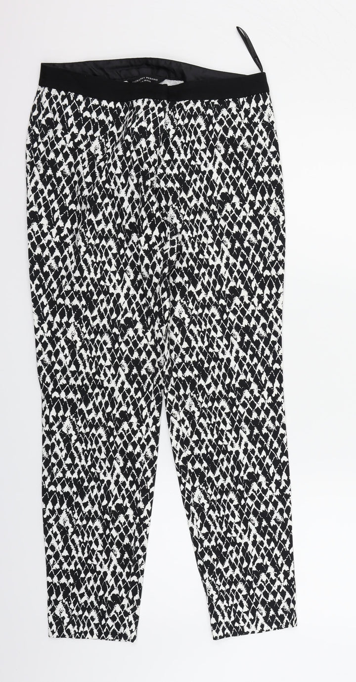 Dorothy Perkins Womens Black   Trousers  Size 8 L25 in