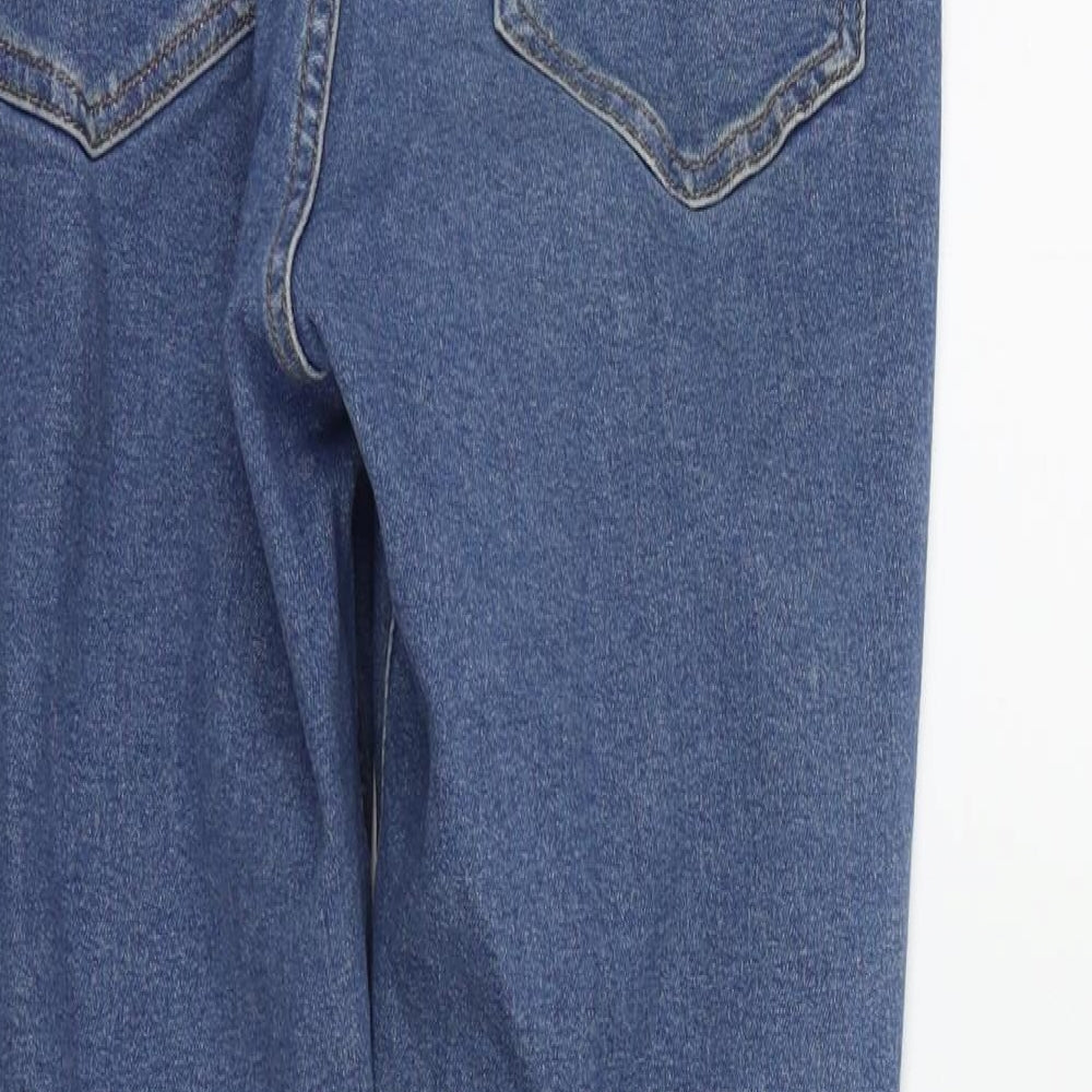 Topshop Womens Blue   Straight Jeans Size M L30 in