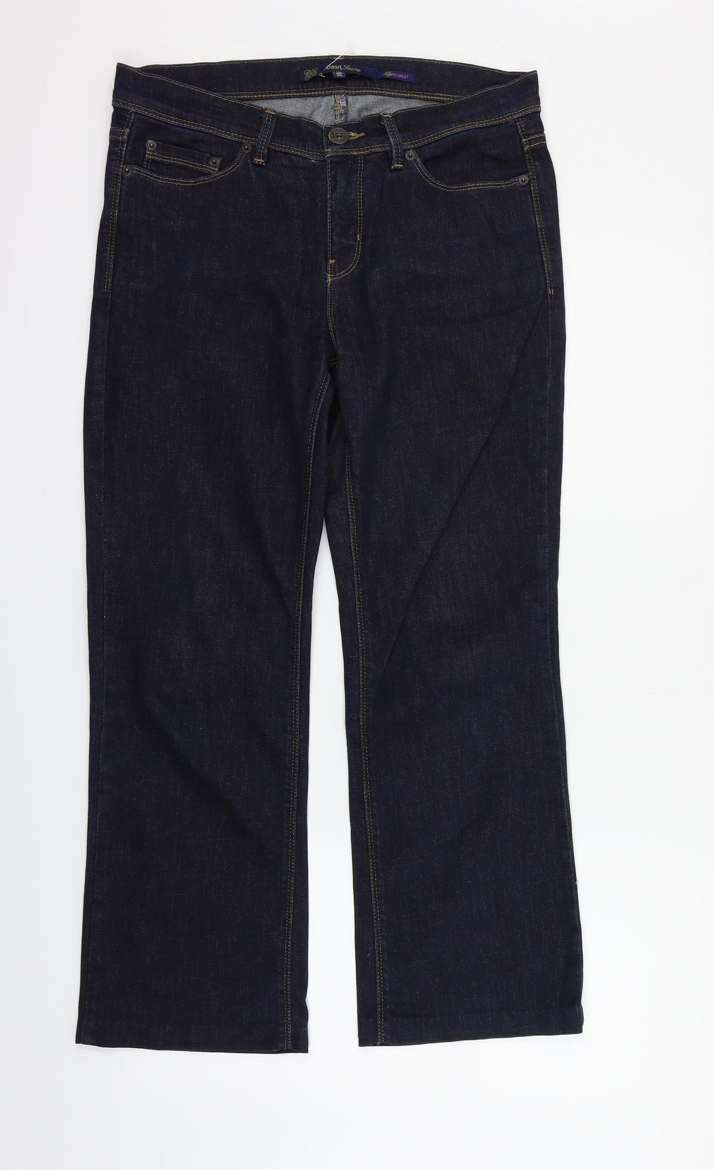 Oasis Womens Blue   Straight Jeans Size 12 L27 in